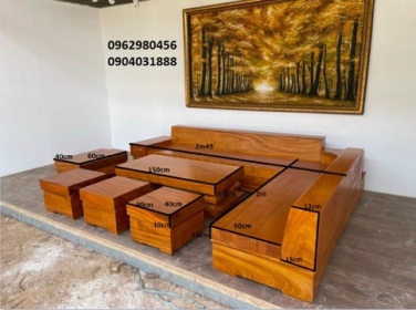 hoàn thiện bộ sofa cho khách tỉnh