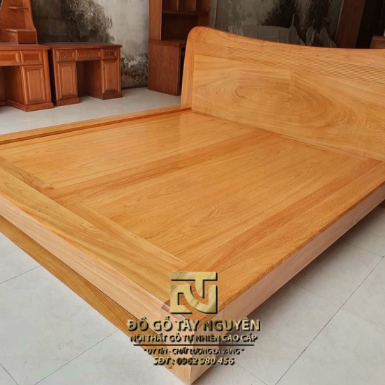 Giường ngủ gõ đỏ kiểu chân quỳ