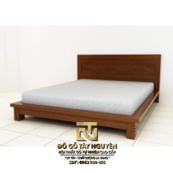 Giường ngủ kiểu nhật gỗ gõ đỏ