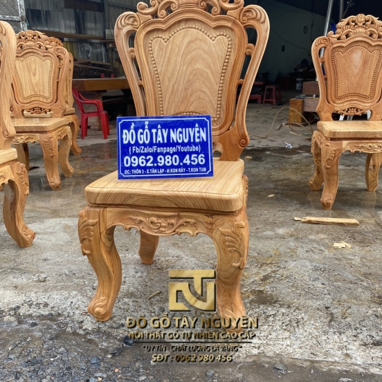 Ghế Louis hoa hồng mặt 5cm