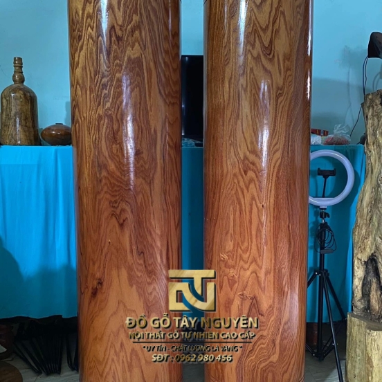 Trụ gỗ lát xoan vân cực đỉnh KT 163x40