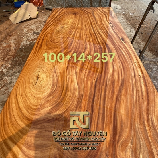 Mặt bàn dài 100*14*257
