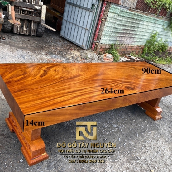 Mặt bàn dài 90*14*264